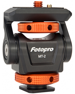 Tiltbar tilbehørsbrakett til blitssko - Fotopro MT-2