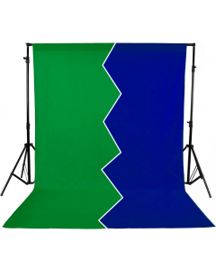 Bakgrunn Ensfarget Grønn/Blå - 2.9x5 m