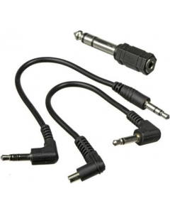 Synkkabel - 3.5 mm - 3.5/ 6.3 mm / PC - 10 cm - Cactus CA-10