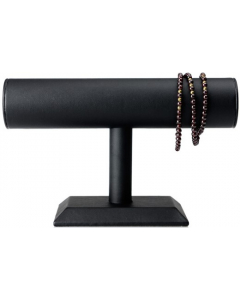 Armbåndholder - Sylinder - Sort PU lær - 23x14 cm