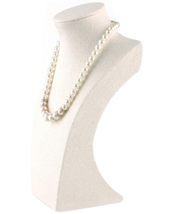 Smykkebyste - Hvit lin - 45x26 cm