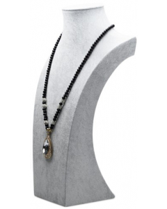 Smykkebyste - Hvit lin - 45x26x14 cm