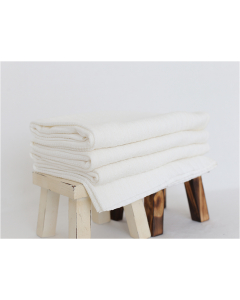 Pledd - Striper - 160x150 cm - Elfenben