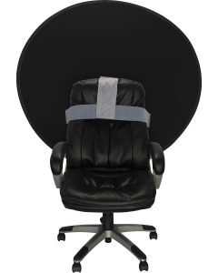 Bakgrunn til streaming/nettmøter - Stolfeste - Sort - 150 cm