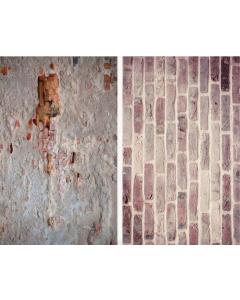 Underlagspanel til produktfoto - Papir - 57x87 cm - Gammel murvegg