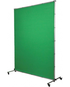 Bakgrunn Ensfarget - Med stativ og hjul - Greenscreen - 150x200 cm