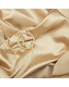 Bakgrunn Ensfarget - Silke - Gull - 100x140 cm