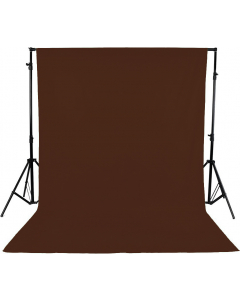 Bakgrunn Ensfarget Mørk brun - 2x3 m