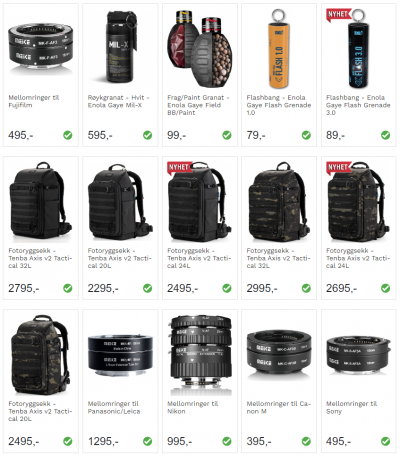 Nye produkter - 19.09.2023